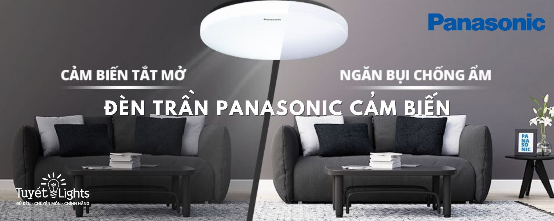 Đèn Âm Trần Panasonic Cảm Biến